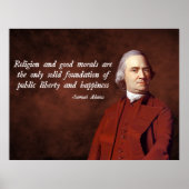 Samuel Adams Morality Poster (Voorkant)