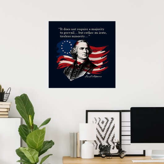 Samuel Adams Poster (Thuiskantoor)