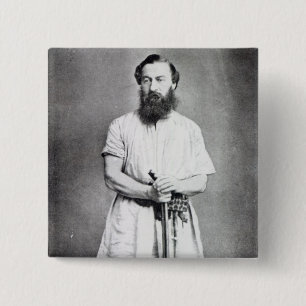 Samuel Baker, 1865 Vierkante Button 5,1 Cm