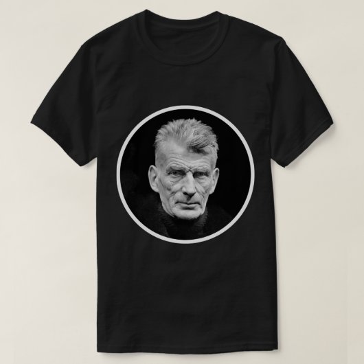 Samuel Beckett Sticker T-shirt (Design voorkant)