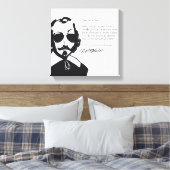 Samuel Champlain hipster tekst van de toekomst+bri Canvas Afdruk (Insitu (Slaapkamer))