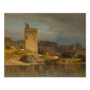 Samuel Colman - Oude toren in Avignon Foto Afdruk