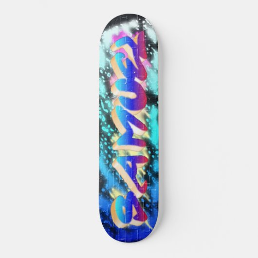 SAMUEL Customisé Graffiti Skateboard (Recto)