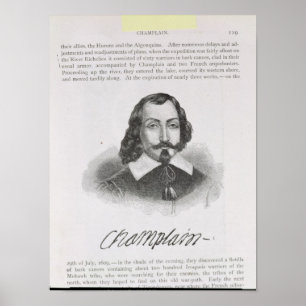 Samuel de Champlatte Poster