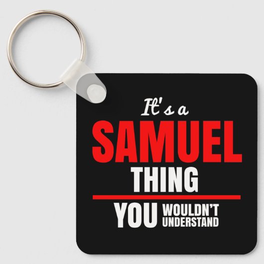 Samuel ding dat je niet zou begrijpen naam sleutelhanger (Voorkant)