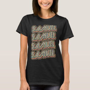Samuel Groovy Style Retro Mijn naam is Samuel T-shirt
