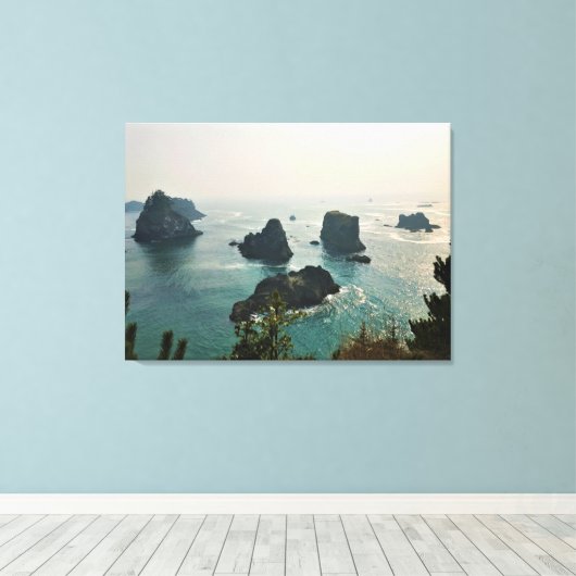 Samuel H. Boardman, kust van Oregon Canvas Afdruk (Insitu (Houten vloer))