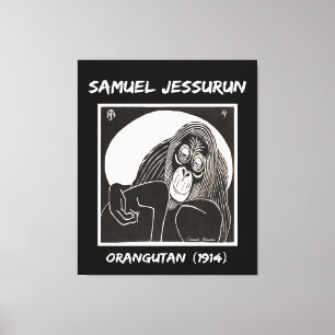 Samuel Jessurun Orangutan (1914) Canvas Afdruk