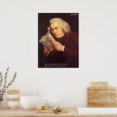 Samuel Johnson Affiches Amour est Sagesse (Cuisine)