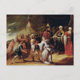 Samuel Killing Agag, koning van de Amalekites Briefkaart
