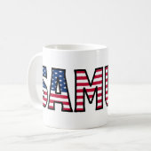 Samuel Name USA styled Tasse Café (Devant gauche)