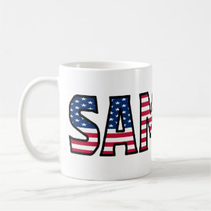 Samuel Name USA styled Tasse Café