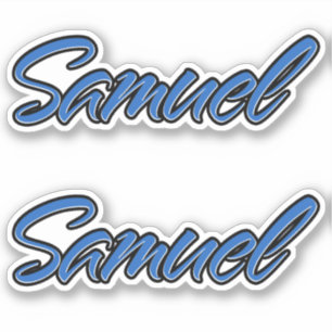 Samuel Nom autocollant Stickerset