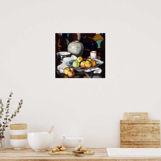 Samuel Peploe still Life Apples and Jar Poster (Keuken)