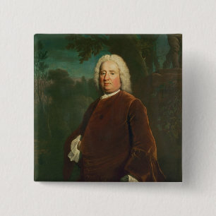 Samuel Richardson, 1747 Vierkante Button 5,1 Cm