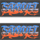 Samuel Vorname Name Graffiti Aufkleber Sticker (Voorkant)