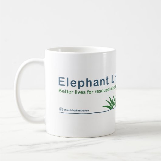 Samui Elephant Haven Mug (Gauche)