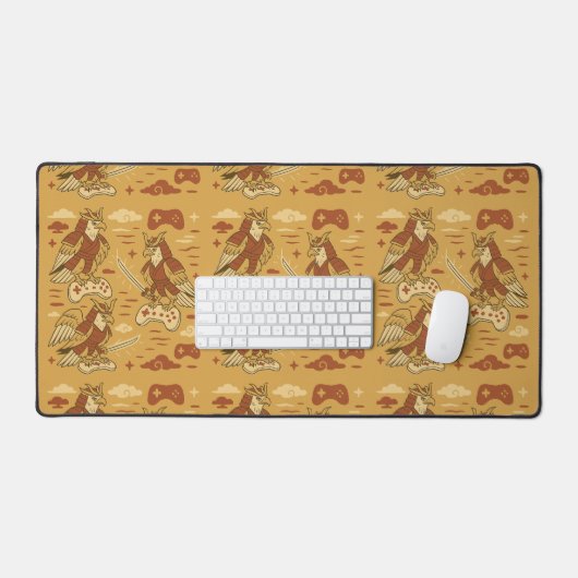 Samurai Adelaar met Game Controller Bureaumat (Keyboard & Muis)