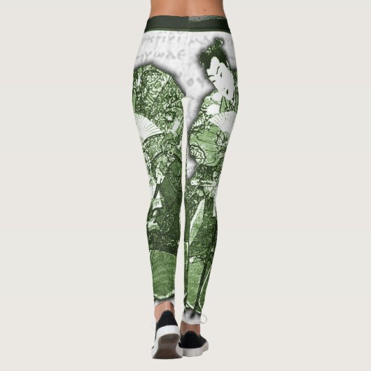 Samurai Archer grappling spats Leggings (Achterkant)