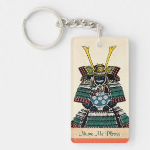 Samurai Armor Schuingyoroi japans klassiek tattoo Sleutelhanger