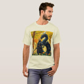 Samurai avec Dragon | T-shirt (Devant entier)