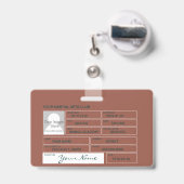 Samurai Badge (Achterkant met uittrekbare clip)