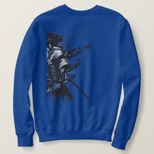 Samurai Basic Sweatshirt – Japans Kanji 侍 Krijger (Design achterkant)