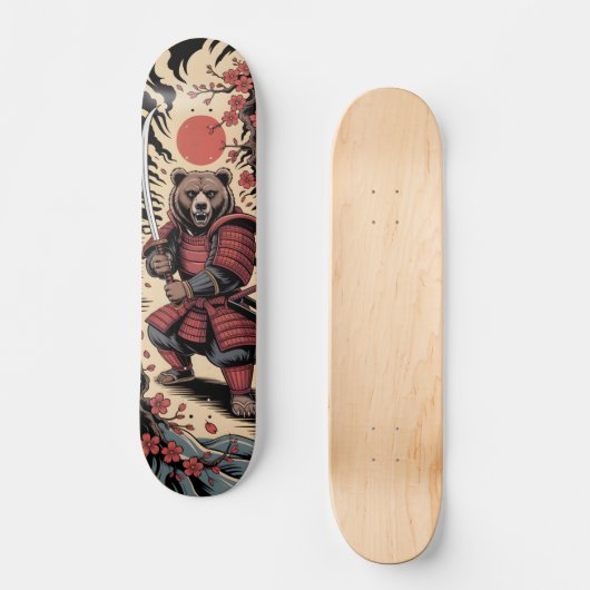 Samurai Bear warrior Skateboard (Recto)
