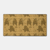 Samurai Bear with Game Controller Bureaumat (Voorkant)
