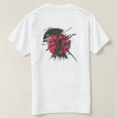 Samurai bedrukte T-shirt  (Design achterkant)