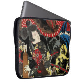 SAMURAI BESTRIJDT GIANT SNAKE TOAD LAPTOP SLEEVE (Voorkant Rechts)