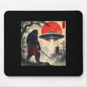Samurai Bigfoot Japans Ufo Vintage Grafisch Ukiyo Muismat