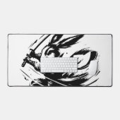 Samurai Bunny Black Ink Warrior Rabbit (Clavier et souris)