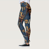 Samurai Bushido Code Deugden Naadloos Patroon Leggings (Links)