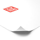 Samurai Bushido Code Kanji Jin Reighteness Perfect Poster (Hoek)