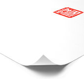 Samurai Bushido Code Kanji Makoto Integriteit Perfect Poster (Hoek)