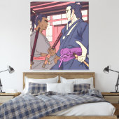 samurai canvas afdruk (Insitu (Slaapkamer))
