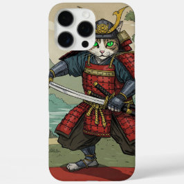 Samurai Cat iPhone 16 Pro Max Hoesje