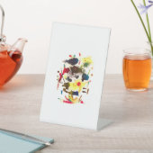 Samurai Cat-Lady Jeff Hankamer Artjunkhaus grappig Reclamebord Met Voetstuk (Insitu)