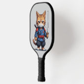 Samurai Cat Pixel Art Pickleball Paddle (Links)