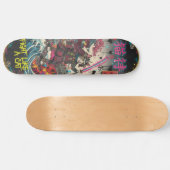 SAMURAI CAT Skateboard Art – Japanese Spirit (Horz)