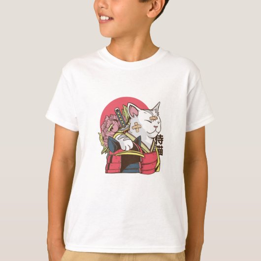 Samurai Cat - Vaporgolf Cat T-shirt (Voorkant)