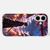 Samurai Cherry Blossoms Case-Mate iPhone Case (Achterkant (horizontaal))