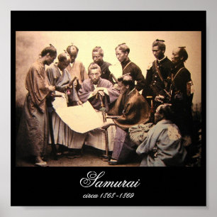 Samurai circa 1868-1869 (foto) Poster