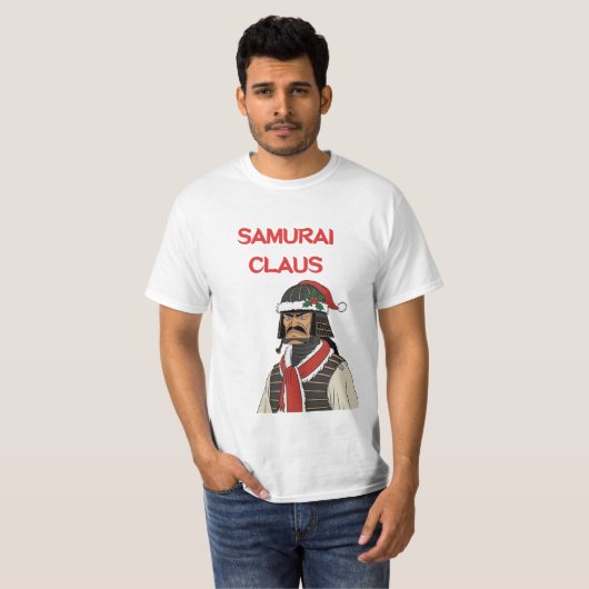 Samurai Claus T-shirt (Voorkant volledig)