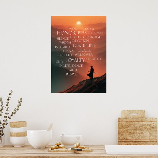 Samurai Code: De Bushido Weg Poster (Keuken)