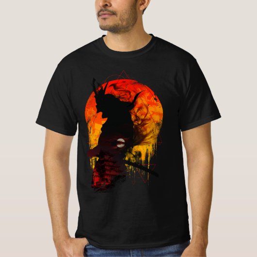 Samurai Code - Strijder van de Rijzende Zon T-shirt (Voorkant)