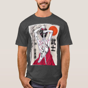  Samurai Culture Scenery Sakura Ch T-shirt