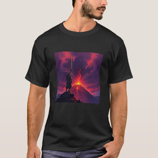 Samurái del volcán t-shirt (Voorkant)