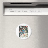 Samurai doodt een demon, oude Japanse schilderijen Magneet (Insitu (Vaatwasser))